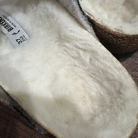 Birkenstock Arizona Shearling - Wool in Plaid White - Picture 11 of 12